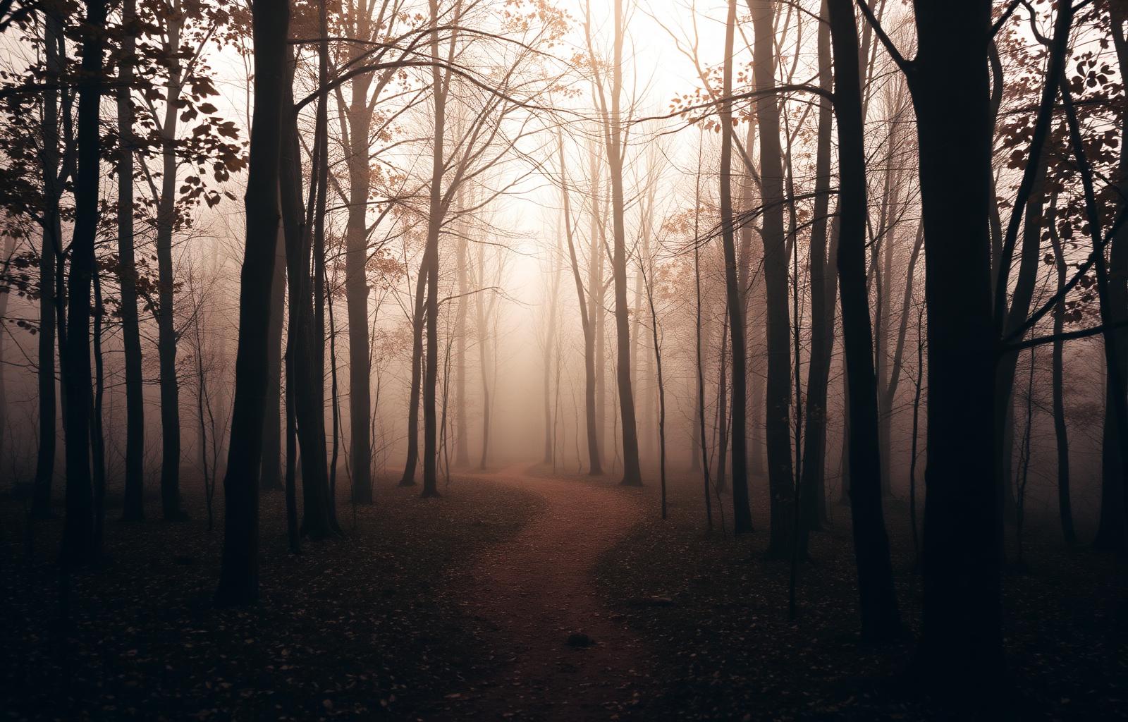 Quiet path in nature representing reflection, discernment, and inner life.